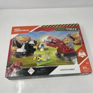 Mega Construx Dinotrux Crater Rumble Toy Building Set 101 Pieces New